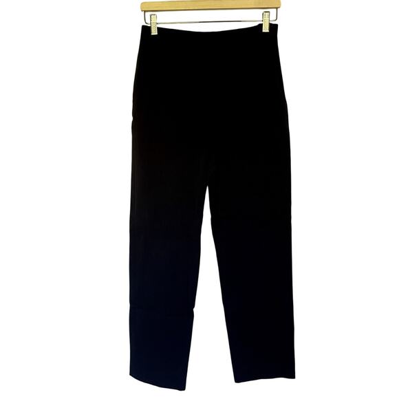 Eddie Bauer stretch black trousers women's pants size 6 cotton side zip comfort - Picture 1 of 5
